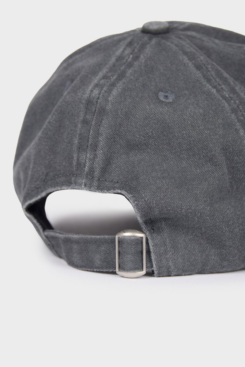 DeFacto Grey Man Boy Embroidered Cotton Cap Casual - Image 5